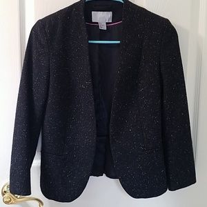 H&M peplum blazer size 4 wool blend